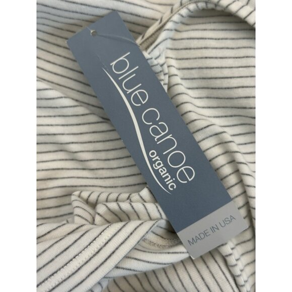 BLUE CANOE Organically Grow Cotton Pleat Tank Size Small Striped - Picture 10 of 10